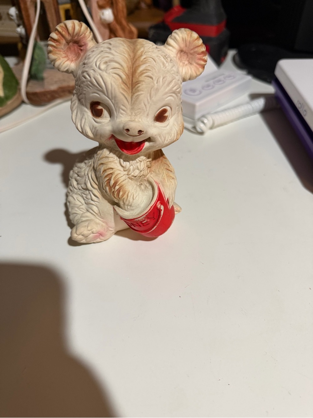 Vintage 1960 Bear and Honey squeak toy